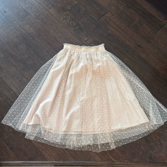 LC Lauren Conrad Dresses & Skirts - Disney Collection By LC Lauren Conrad Snow White Tulle Swiss Dot Skirt Size S